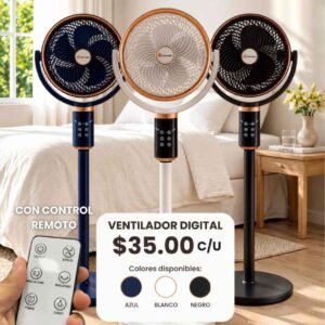 Abanico Digital (con control remoto)